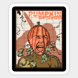 Psycho Pumpkin Season Sticker